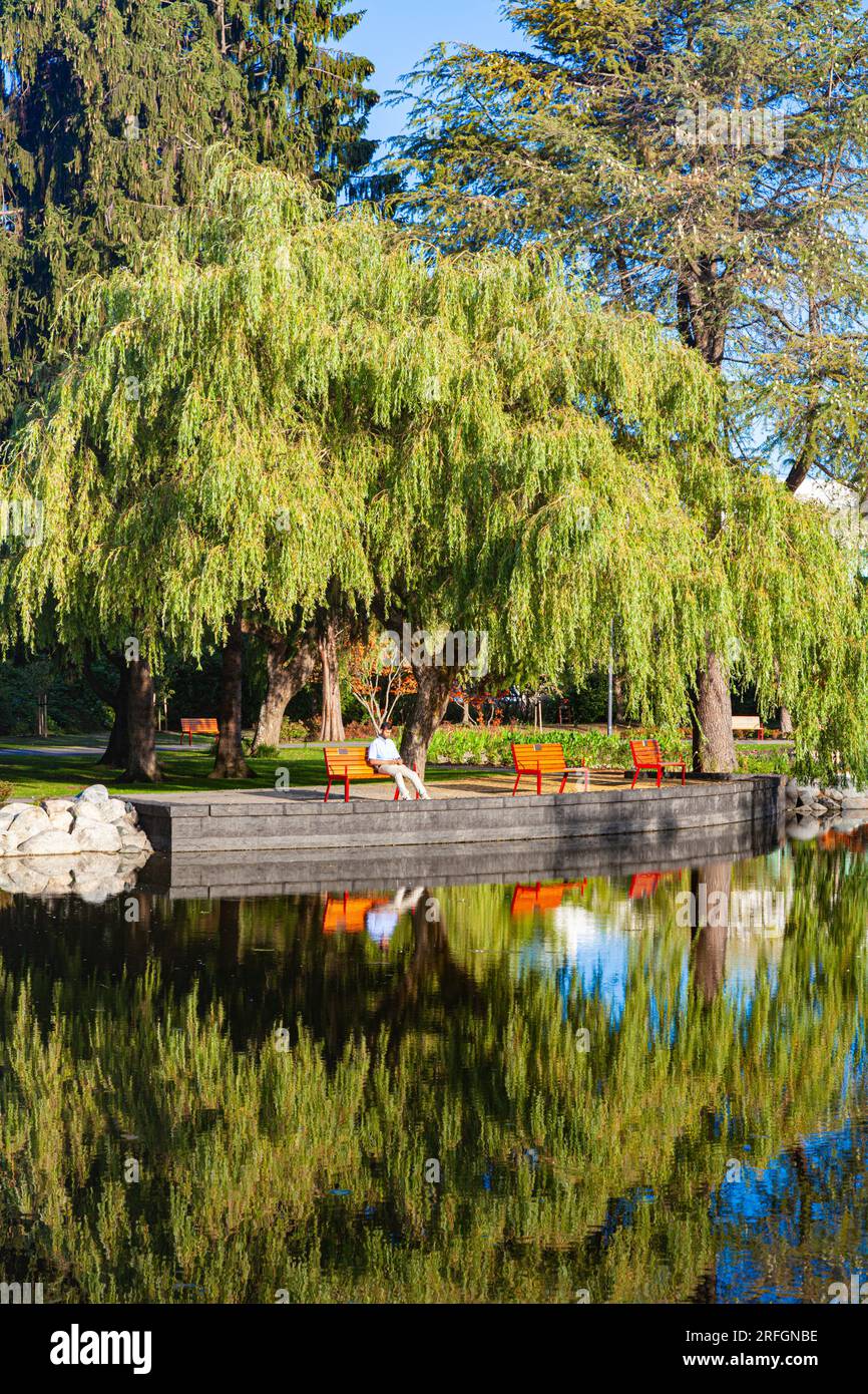 Parc de la ville intérieure des lacs Minoru à Richmond Colombie-Britannique Canada Banque D'Images