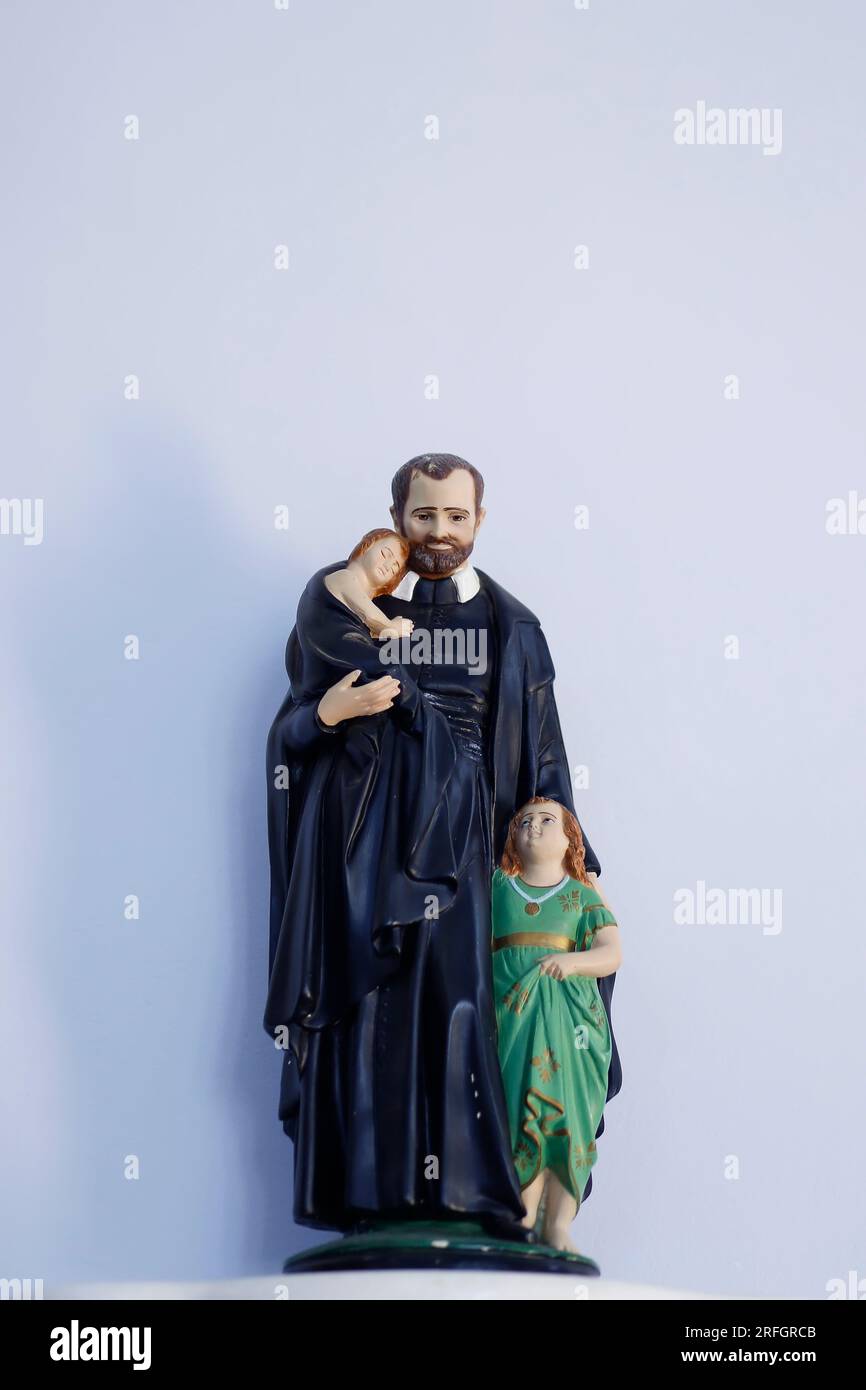 Saint Vincent de Paul image religieuse catholique - Sao Vicente de Paulo Banque D'Images