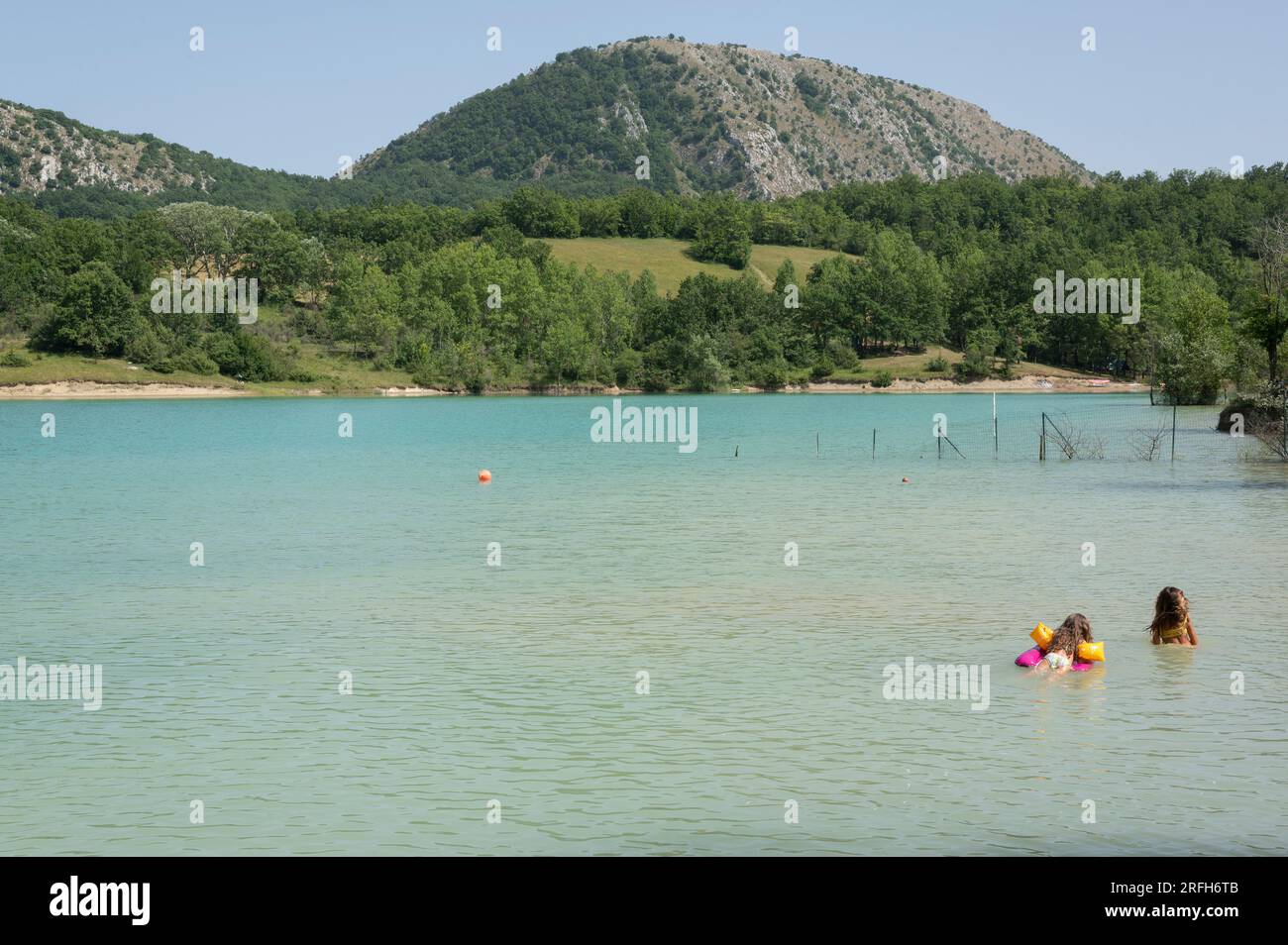 Lac Castel San Vincenzo, Molise (Italie). Juillet 2023 Banque D'Images