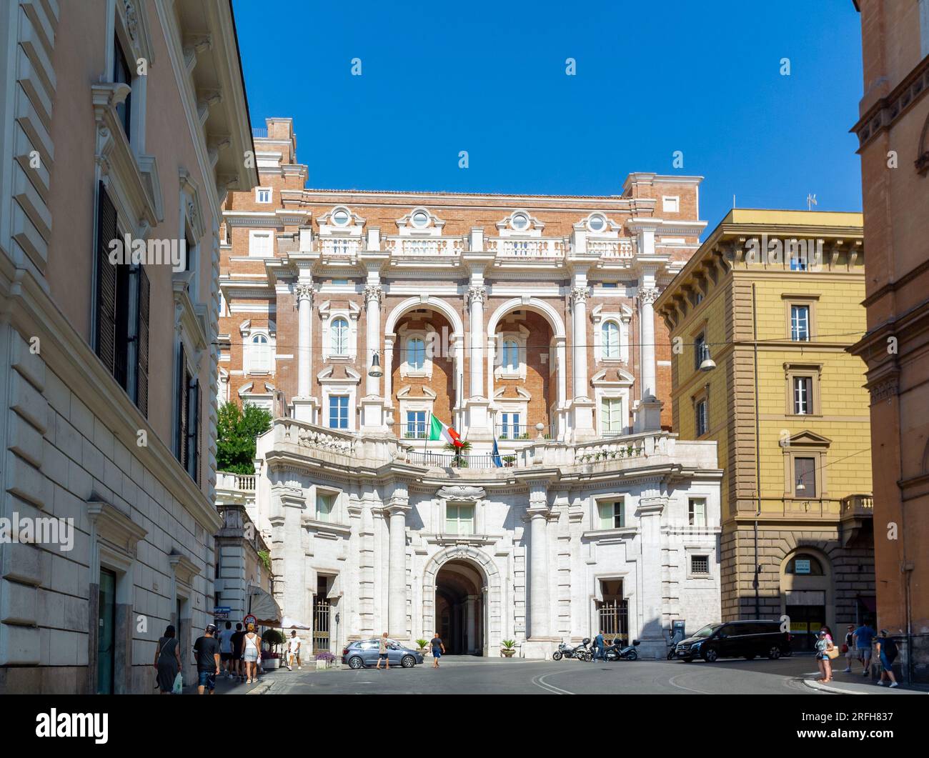 Rome, Latium, Italie, le Département des politiques familiales (DIPOFAM) assure la présidence du Conseil des ministres à Rome. Banque D'Images