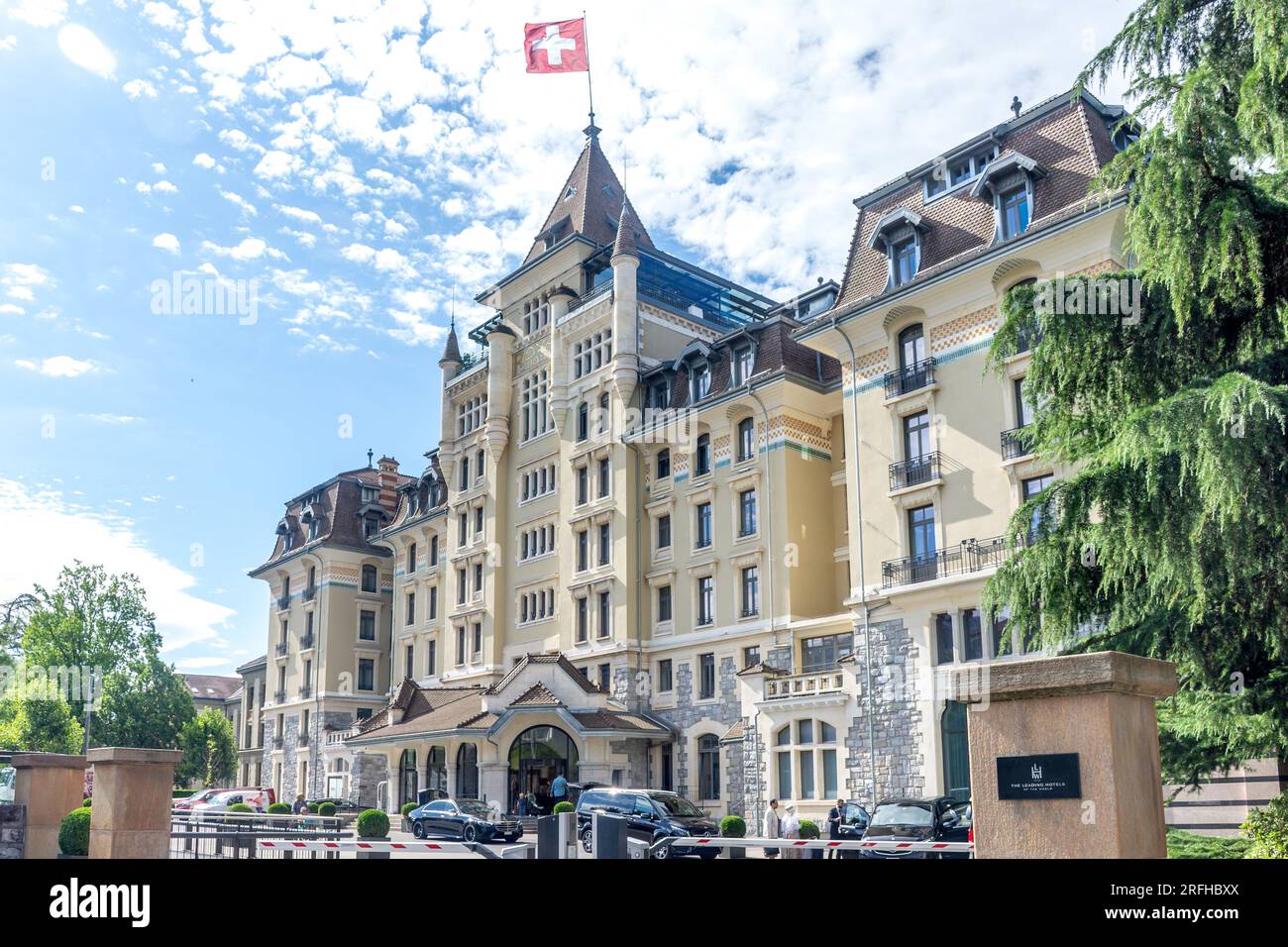 Hôtel Royal Savoy, Avenue d'Ouchy, Ouchy, Lausanne, Canton de Vaud, Suisse Banque D'Images