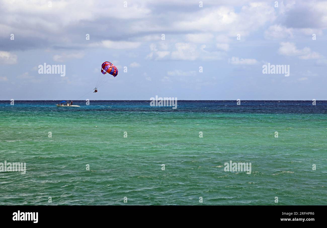 Parachute ascensionnel, Mexique Banque D'Images