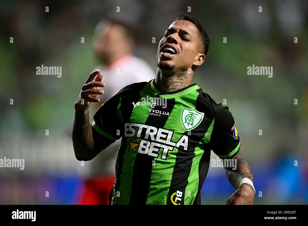 Belo Horizonte, Brésil. 03 août 2023. Matheusinho d'America Mineiro, lors du match entre America Mineiro et Red Bull Bragantino, pour la première étape du tour 16 de Copa Conmebol Sul-Americana 2023, au stade Arena Independencia, à Belo Horizonte, Brésil, le 03 août. Photo : Gledston Tavares/DiaEsportivo/Alamy Live News crédit : DiaEsportivo/Alamy Live News Banque D'Images