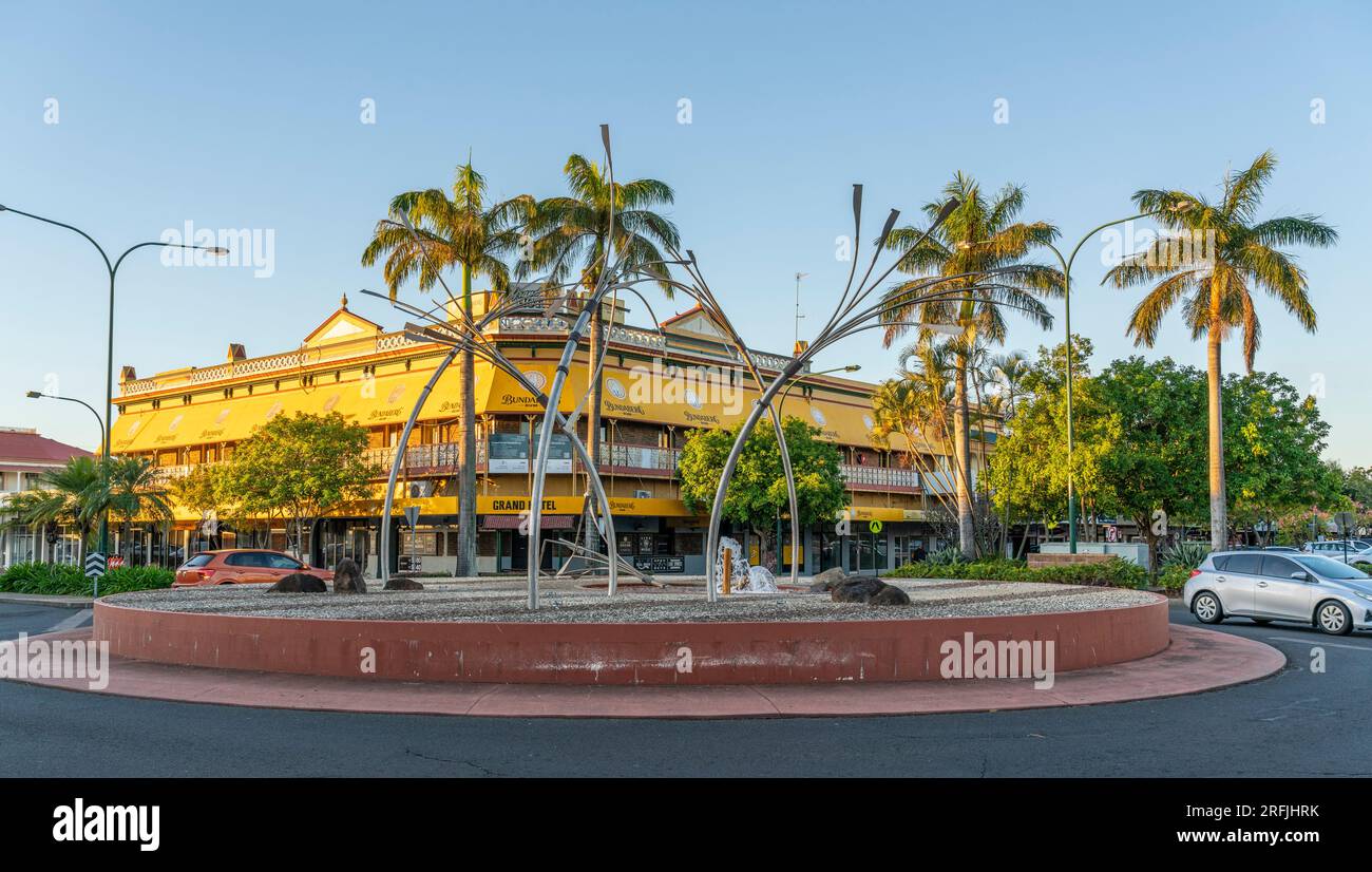 Le Metro Hotel dans le quartier des affaires de Bundaberg dans le queensland, en australie Banque D'Images