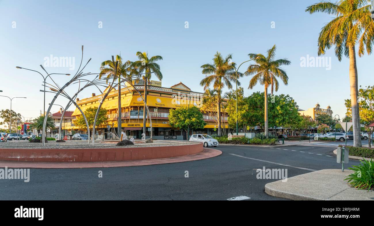 Le Metro Hotel dans le quartier des affaires de Bundaberg dans le queensland, en australie Banque D'Images