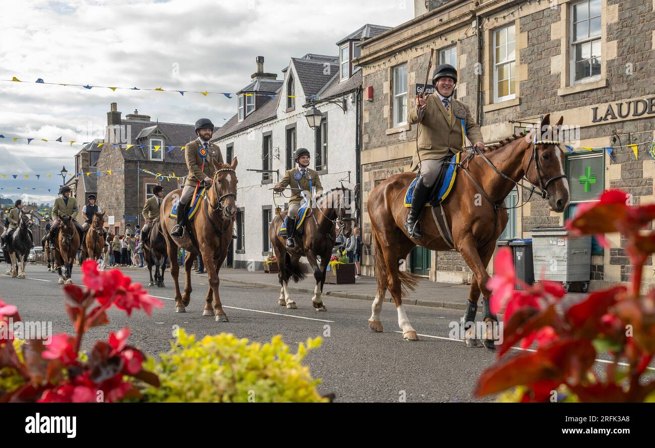 Lauder, Royaume-Uni. 03 août 2023. 3rd août 2023 Lauder Common Riding ...