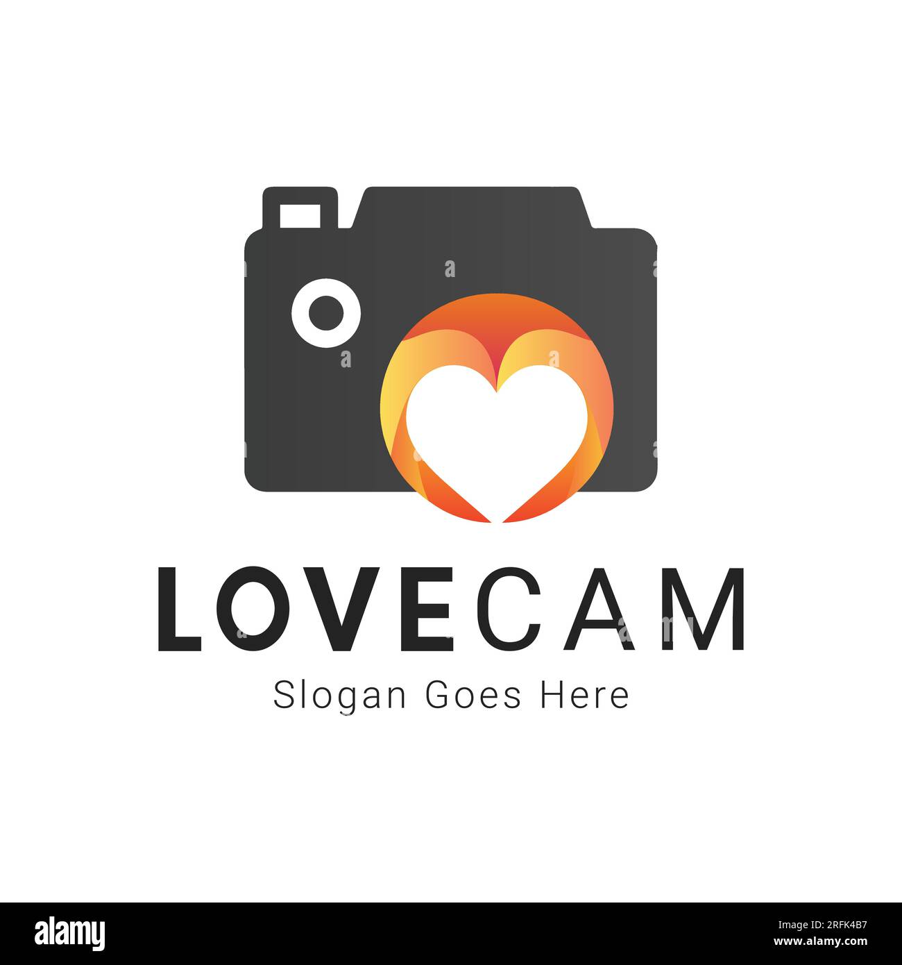 Live Cam Chat logo Design Love Cam logotype Illustration de Vecteur