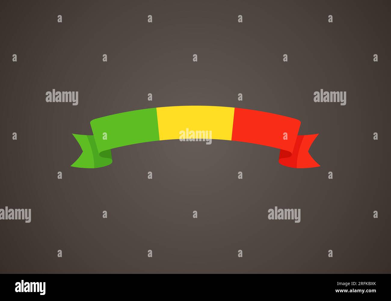 Ruban avec drapeau du Mali dans un style de design plat. Illustration de Vecteur