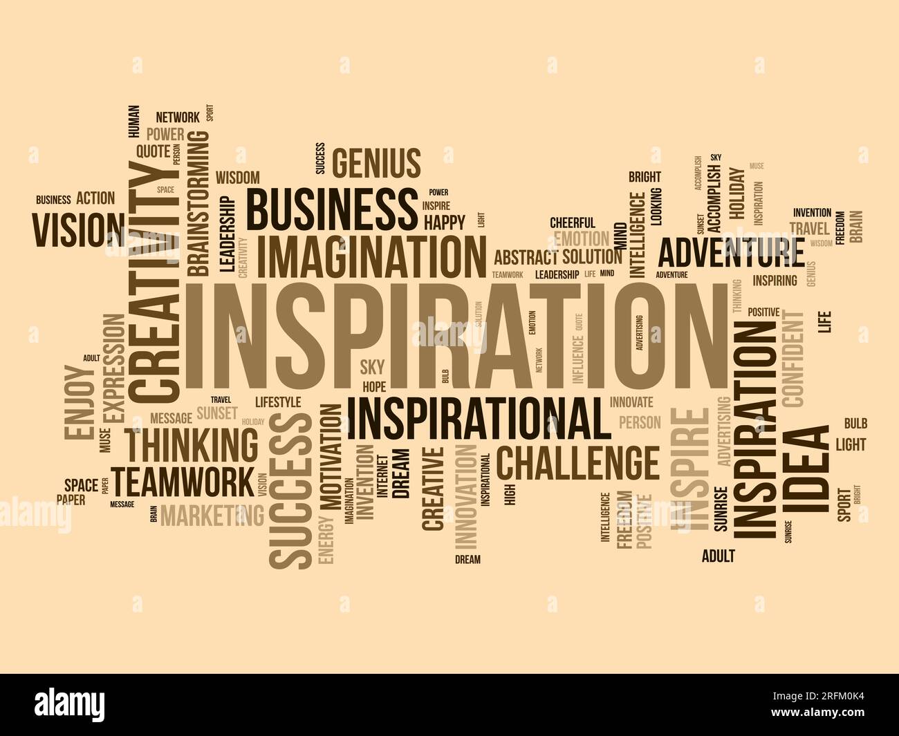 Concept d'arrière-plan Word Cloud pour l'inspiration. Innovation créative, intelligence imagination idée de vision d'entreprise. illustration vectorielle. Illustration de Vecteur