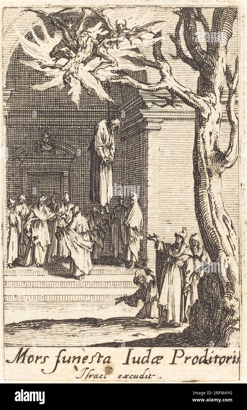 'Jacques Callot, la mort de Judas, c. 1634/1635, gravure, Collection Rosenwald, 1949.5,383' Banque D'Images