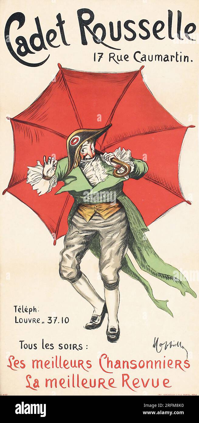 Affiche Leonetto Cappiello Cadet Rousselle vintage des années 1910 Banque D'Images