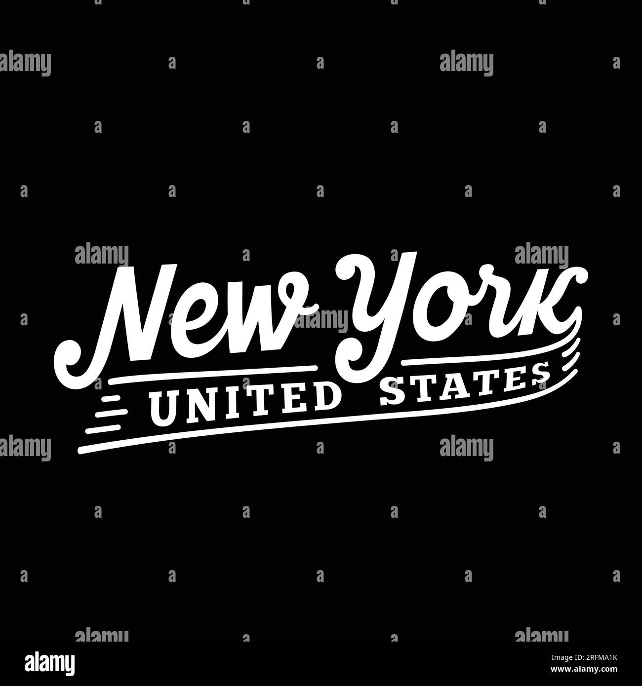 La ville de New York lettrage design. Design typographique New York City. Vecteur et illustration. Illustration de Vecteur