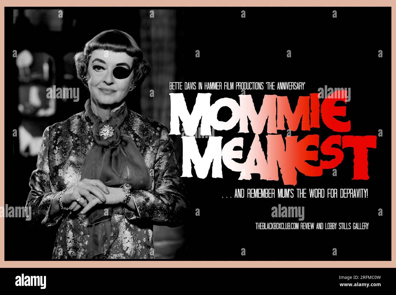 The Anniversary est un film britannique réalisé par Roy Ward Baker pour Hammer films et Seven Arts sorti en 1968 Le scénario, de Jimmy Sangster Banque D'Images