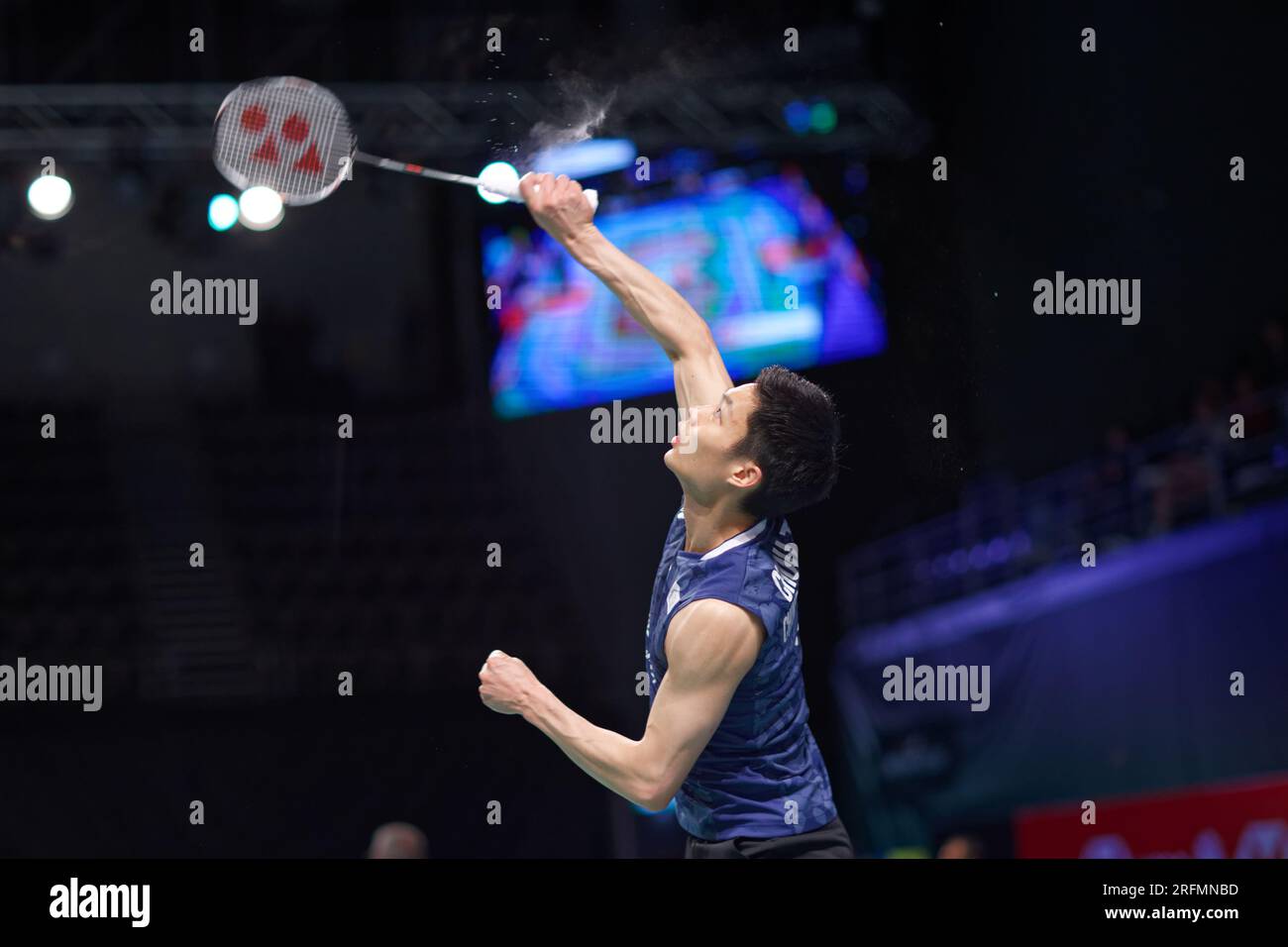 Sydney, Australie. 04 août 2023. Chou Tien Chen de Taipei chinois en action lors du match en simple masculin le jour 4 du GROUPE SATHIO Australian Badminton Open 2023 entre Taipei chinois et Chine au Quaycentre le 4 août 2023 à Sydney, Australie Credit : IOIO IMAGES/Alamy Live News Banque D'Images