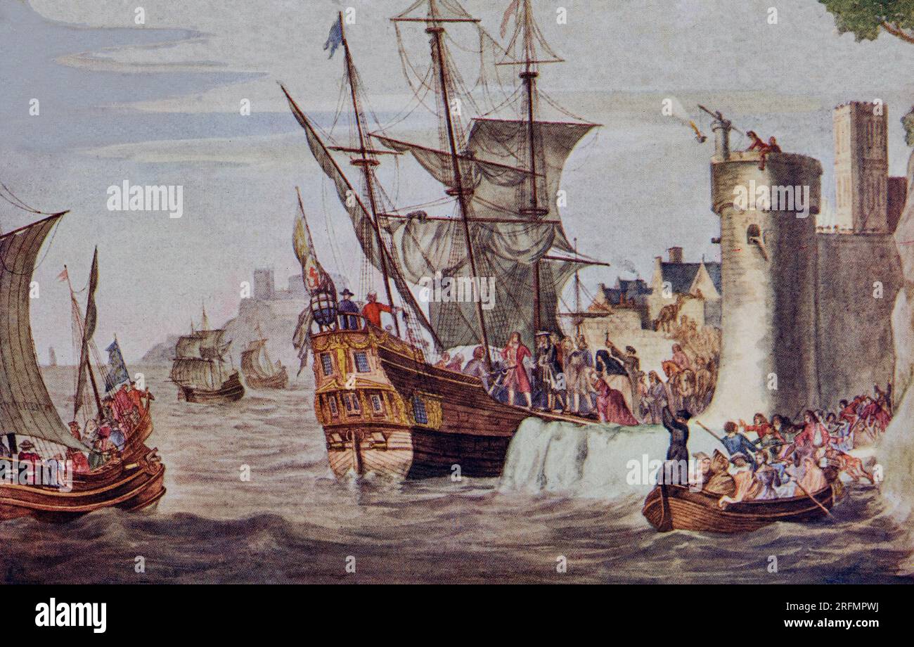 Le vol de Jacques II (16331701) d'Irlande, le 12 juillet 1690. Il