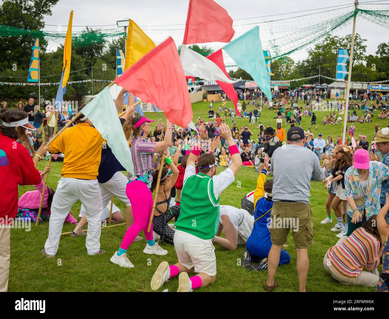 Wilderness Festival, Charlbury, Royaume-Uni. 4 août 2023. Les Revellers se sont habillés pour le festival de quatre jours qui célèbre l'art, la culture et la musique. Crédit : Andrew Walmsley/Alamy Live News Banque D'Images