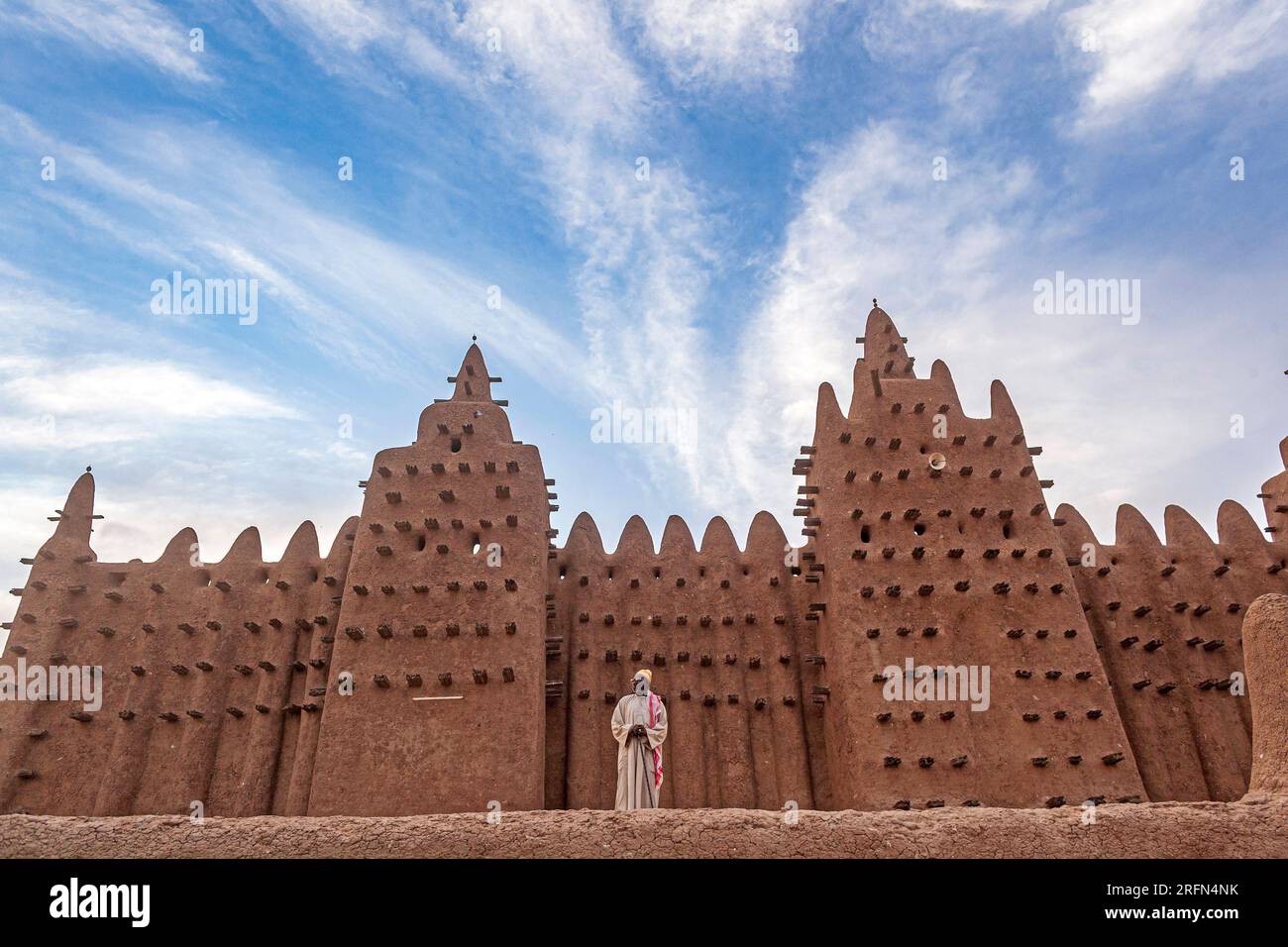 Grande mosquée, Djenne, région de Mopti, Mali, Afrique de l'Ouest. Banque D'Images