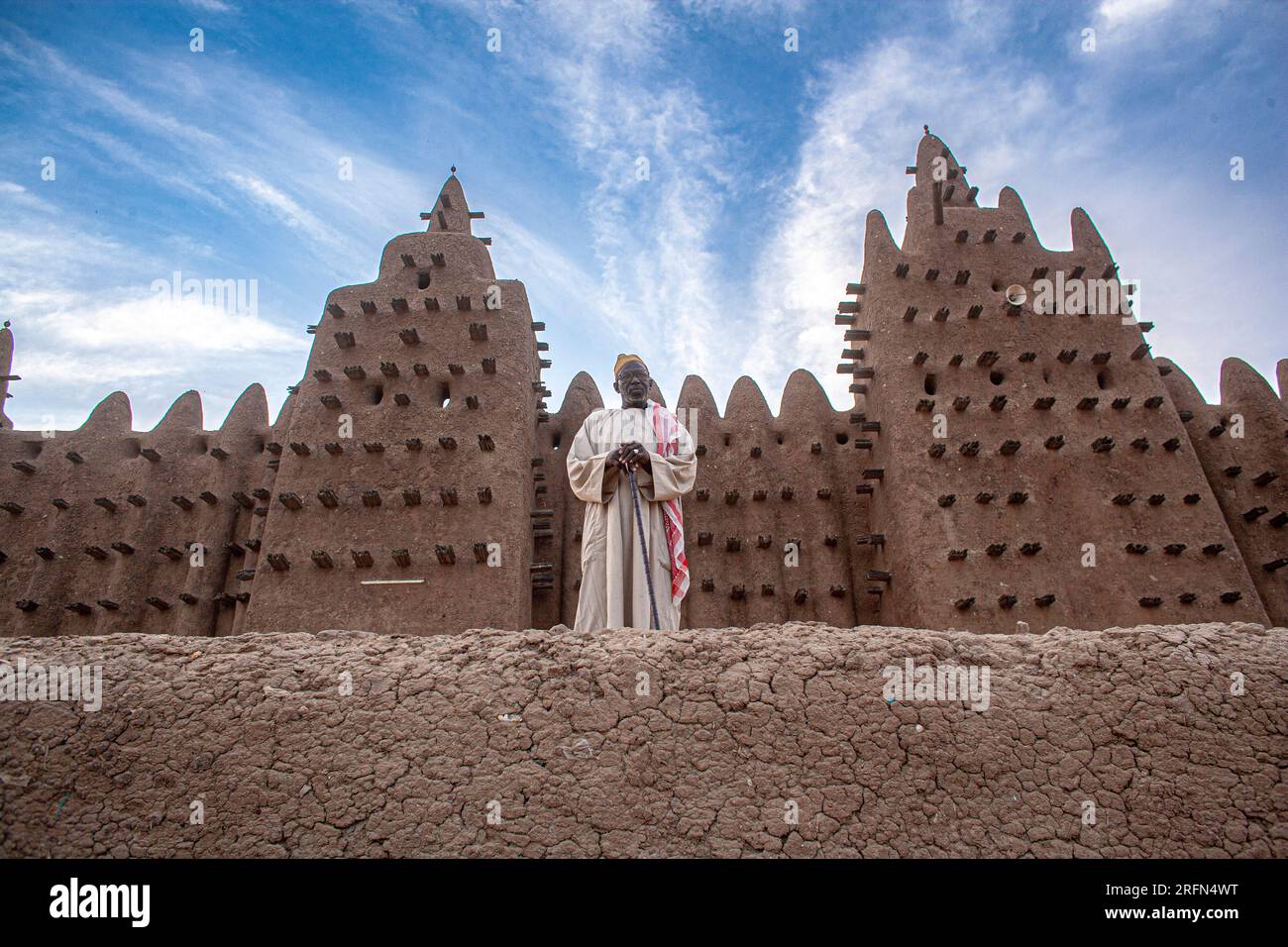 Grande mosquée, Djenne, région de Mopti, Mali, Afrique de l'Ouest. Banque D'Images