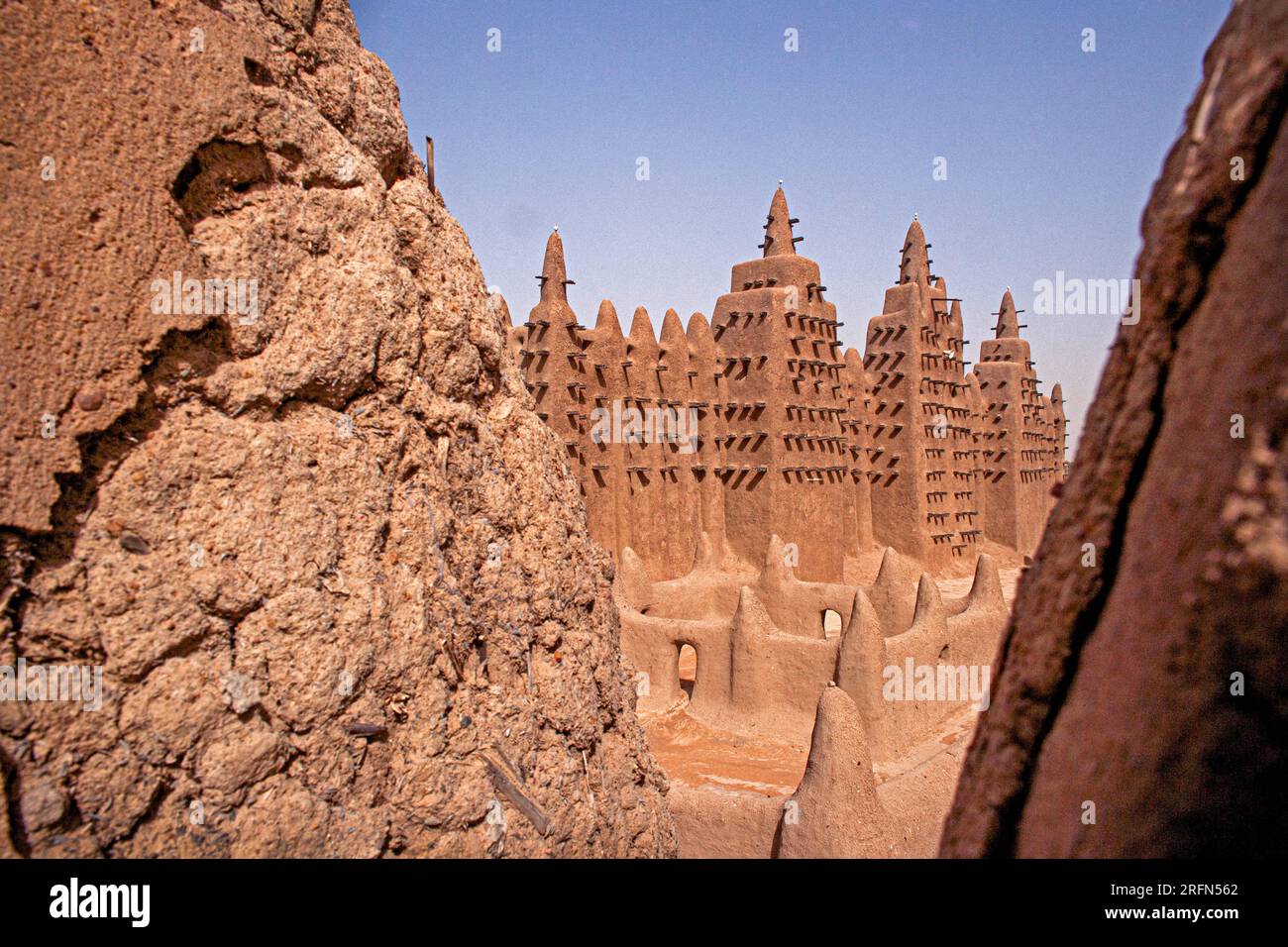 Grande mosquée, Djenne, région de Mopti, Mali, Afrique de l'Ouest. Banque D'Images