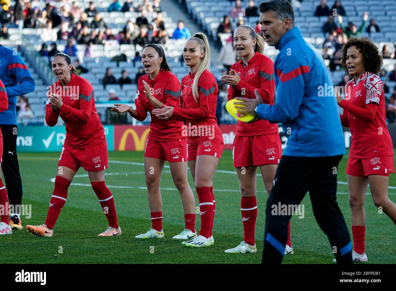 Auckland, Nouvelle-Zélande. 5 août 2023. Coupe du monde féminine de la FIFA 2023 Round of 16 - Suisse vs Espagne. DAT DO/Alamy Live News. Banque D'Images