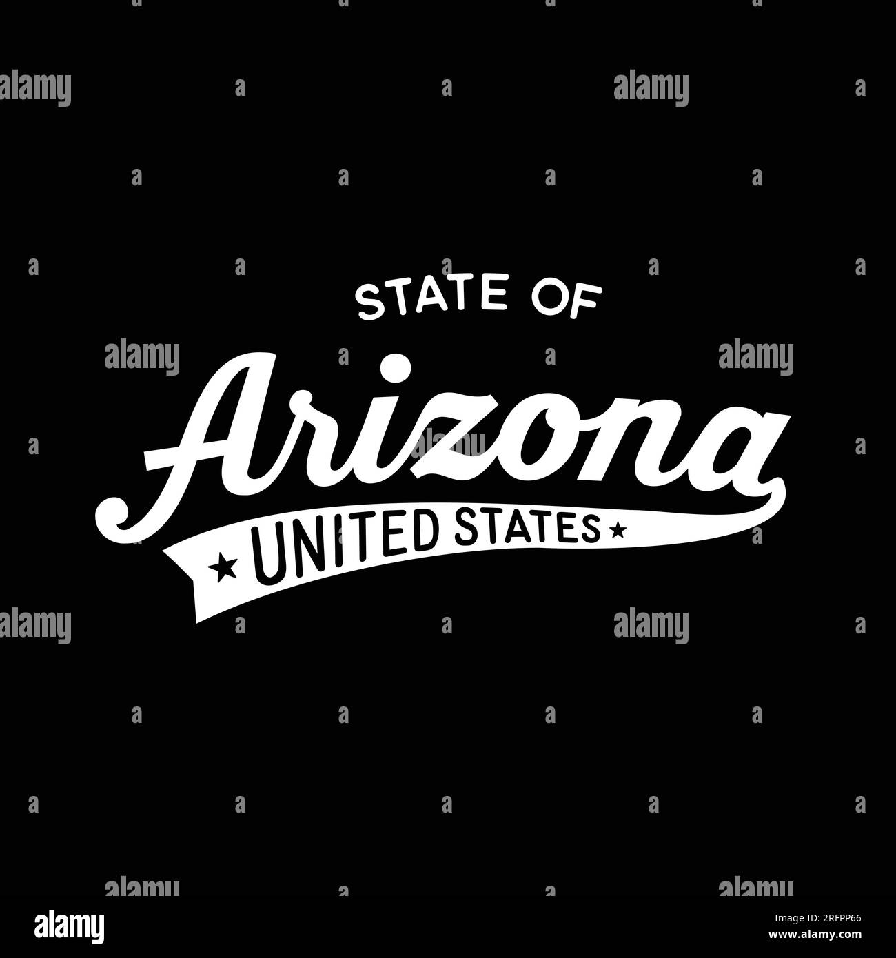 Motif Arizona lettrage. Arizona, États-Unis, conception typographique. Arizona, conception de texte. Vecteur et illustration. Illustration de Vecteur