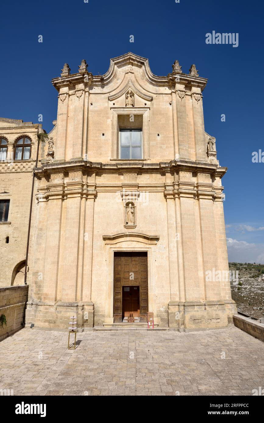 Église de Sant'Agostino, Matera, Basilicate, Italie Banque D'Images
