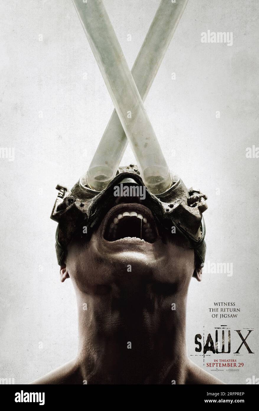 Affiche du film Saw X. Banque D'Images
