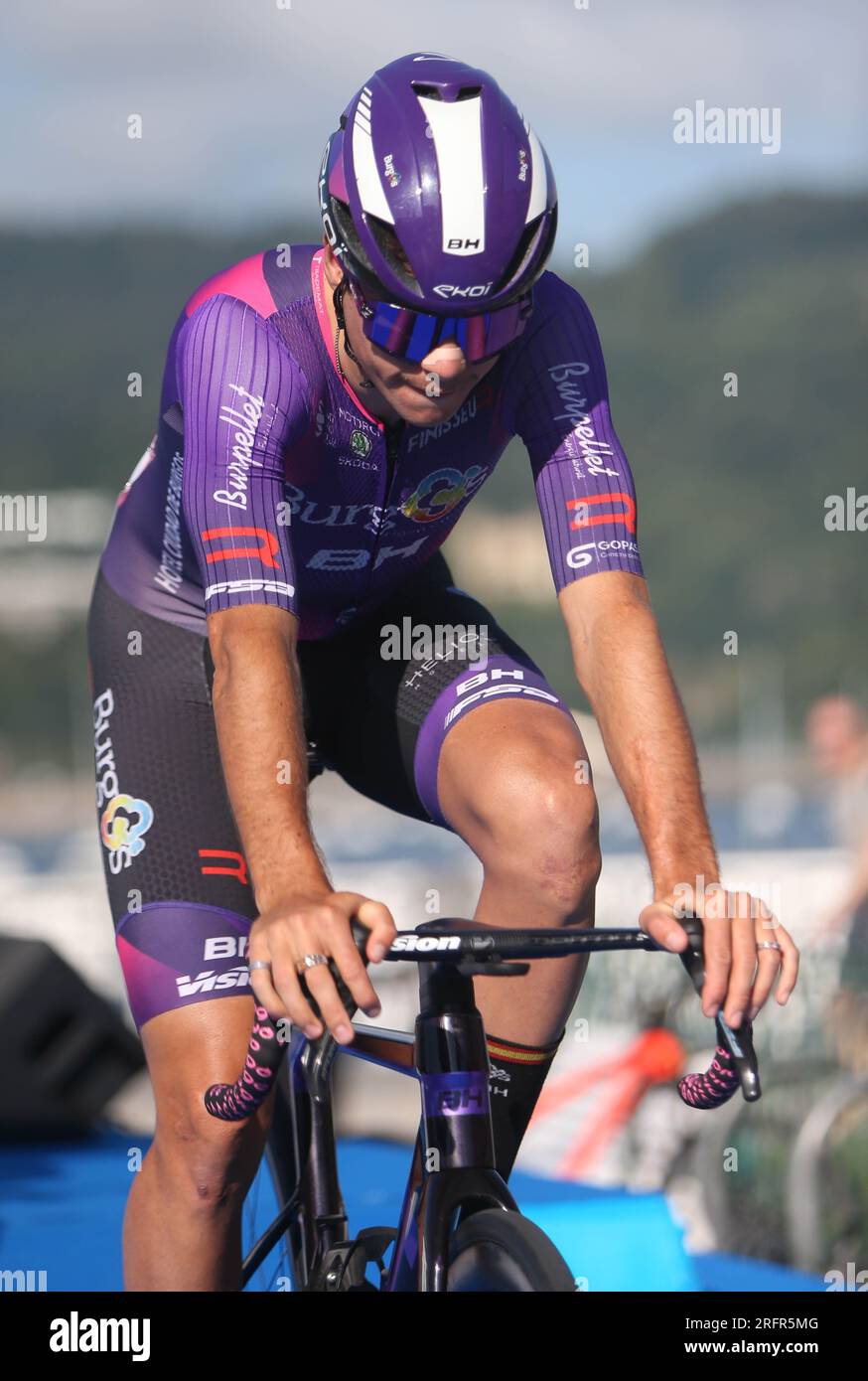 Burgos-BH vainqueur lors de la Clasica San Sebastian 2023, course cycliste UCI World Tour, Donostia - Donostia (230,3 km) le 29 juillet 2023 en Espagne - photo Laurent Dairys / DPPI Banque D'Images
