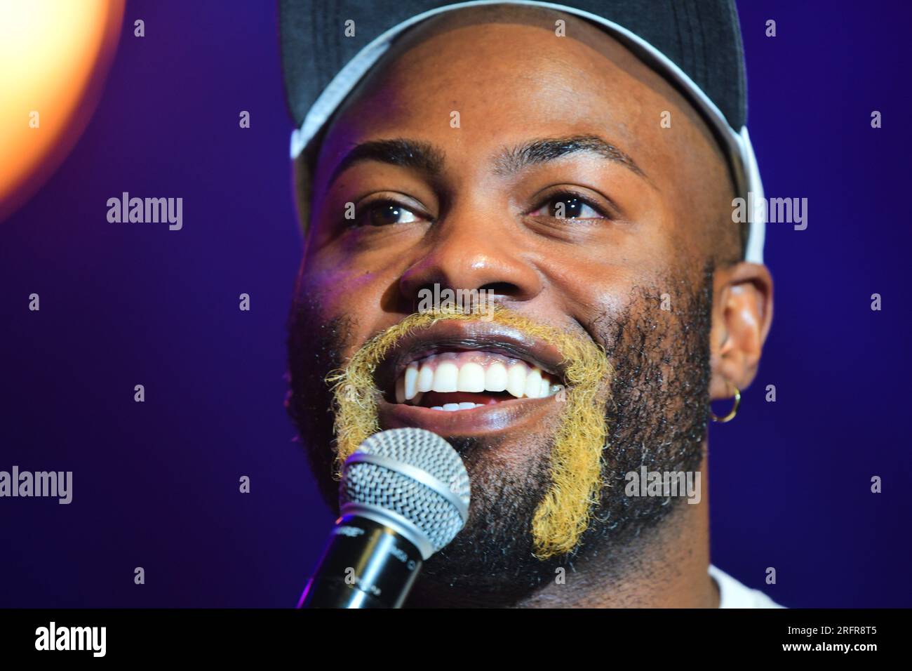 Édimbourg Écosse, Royaume-Uni 05 août 2023. Darren Harriott au Pleasance Grand pour le gala d'ouverture du Festival Fringe Pleasance d'Édimbourg. crédit sst/alamy live news Banque D'Images