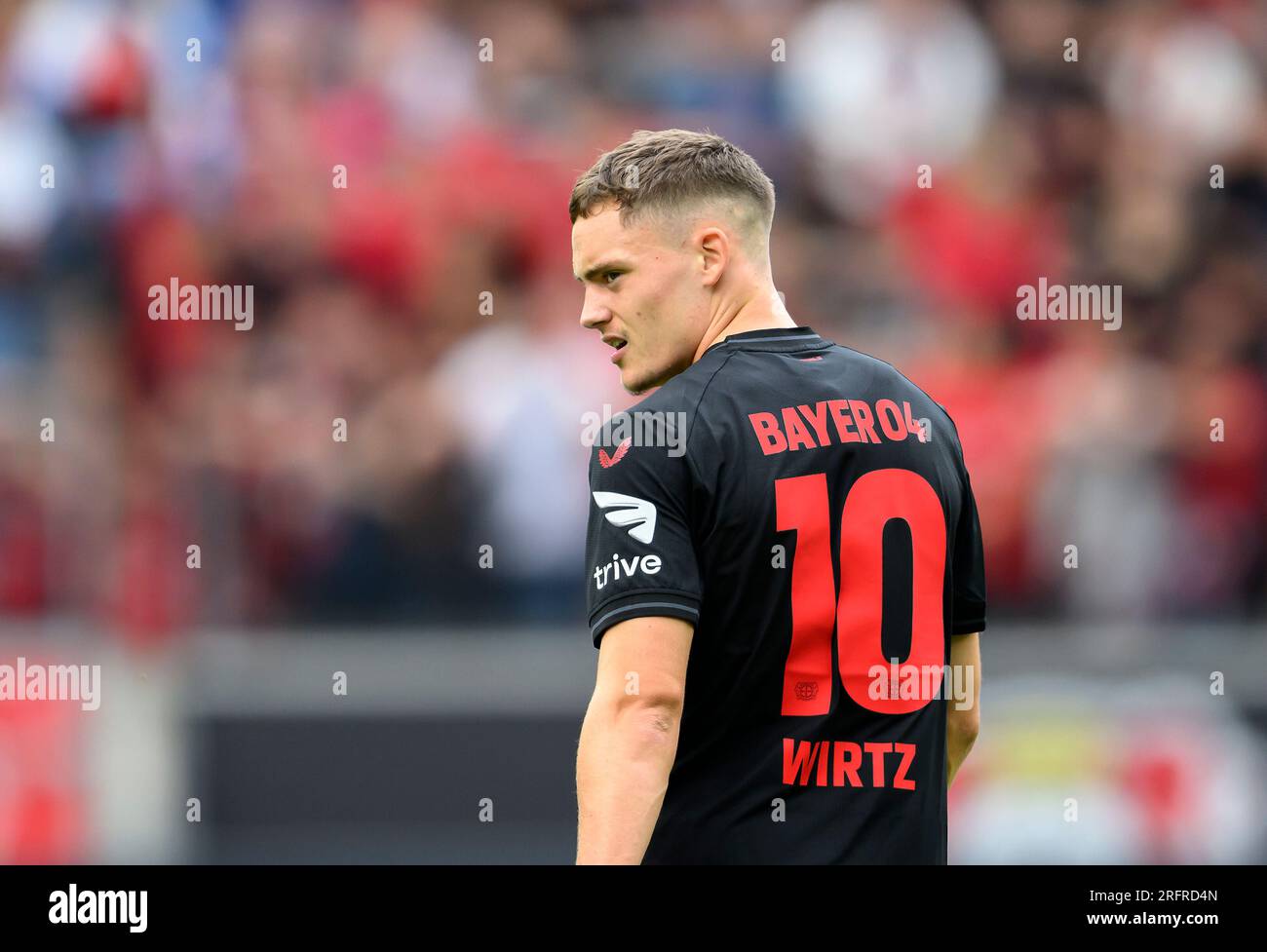 Leverkusen Allemagne. 5 août 2023. Florian WIRTZ (LEV) avec le nouveau  maillot numéro 10, test match de football, Bayer 04 Leverkusen (LEV) - West  Ham United (WHU), le 5 août 2023 à