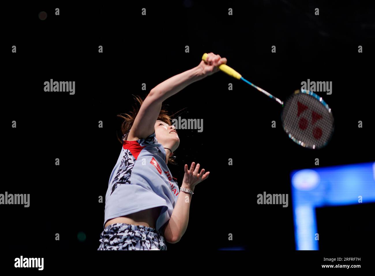 Sydney, Australie. 05 août 2023. Sayaka Hirota du Japon en action lors du match de double féminin le jour 5 de l'Open de Badminton australien DU GROUPE SATHIO 2023 entre le Japon et la Corée au Quaycentre le 5 août 2023 à Sydney, Australie Credit : IOIO IMAGES/Alamy Live News Banque D'Images