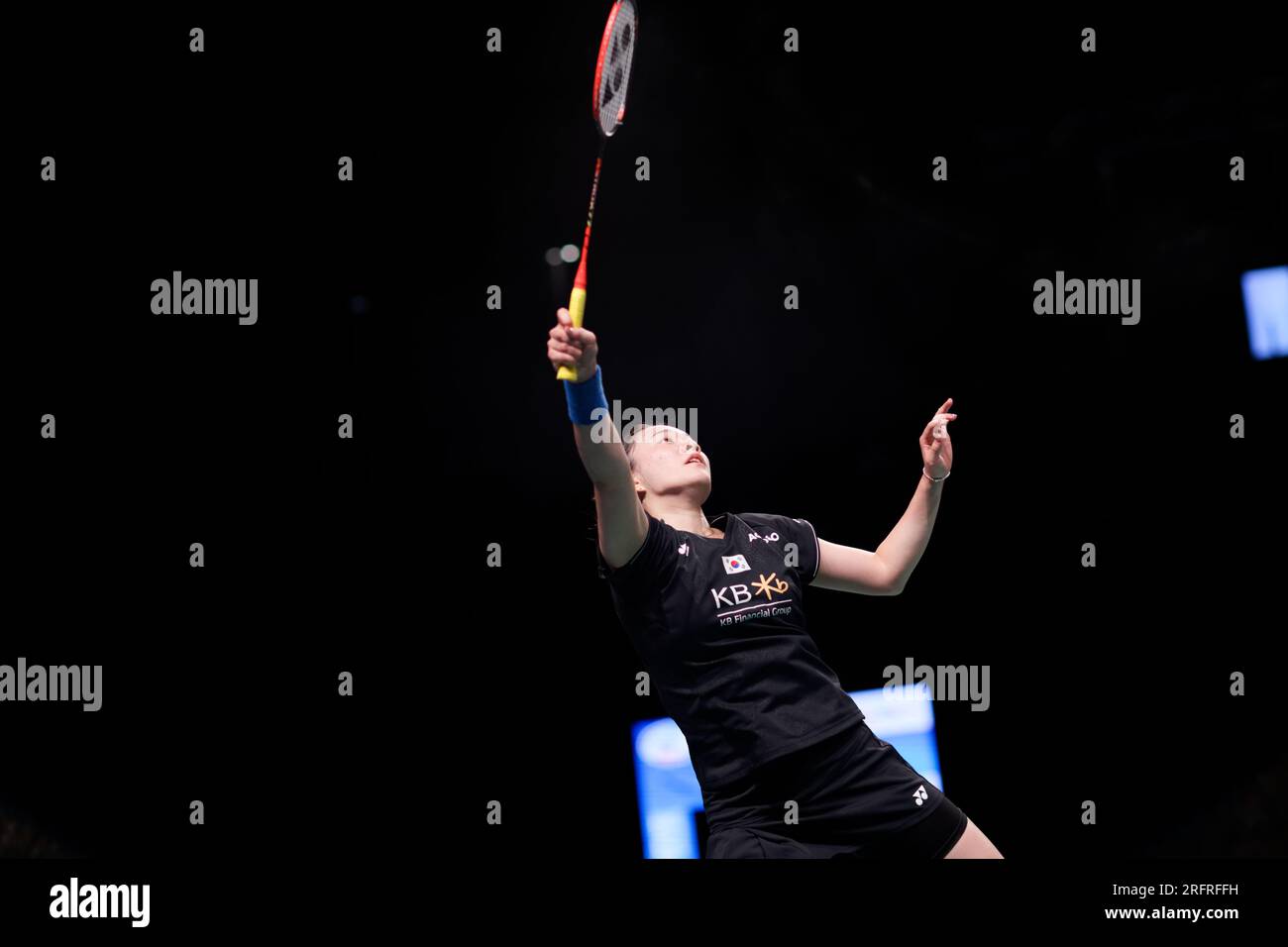 Sydney, Australie. 05 août 2023. Kim GA Eun de Corée en action lors du match en simple féminin le jour 5 de l'Open de Badminton australien DU GROUPE SATHIO 2023 entre le Japon et la Corée au Quaycentre le 5 août 2023 à Sydney, Australie Credit : IOIO IMAGES/Alamy Live News Banque D'Images