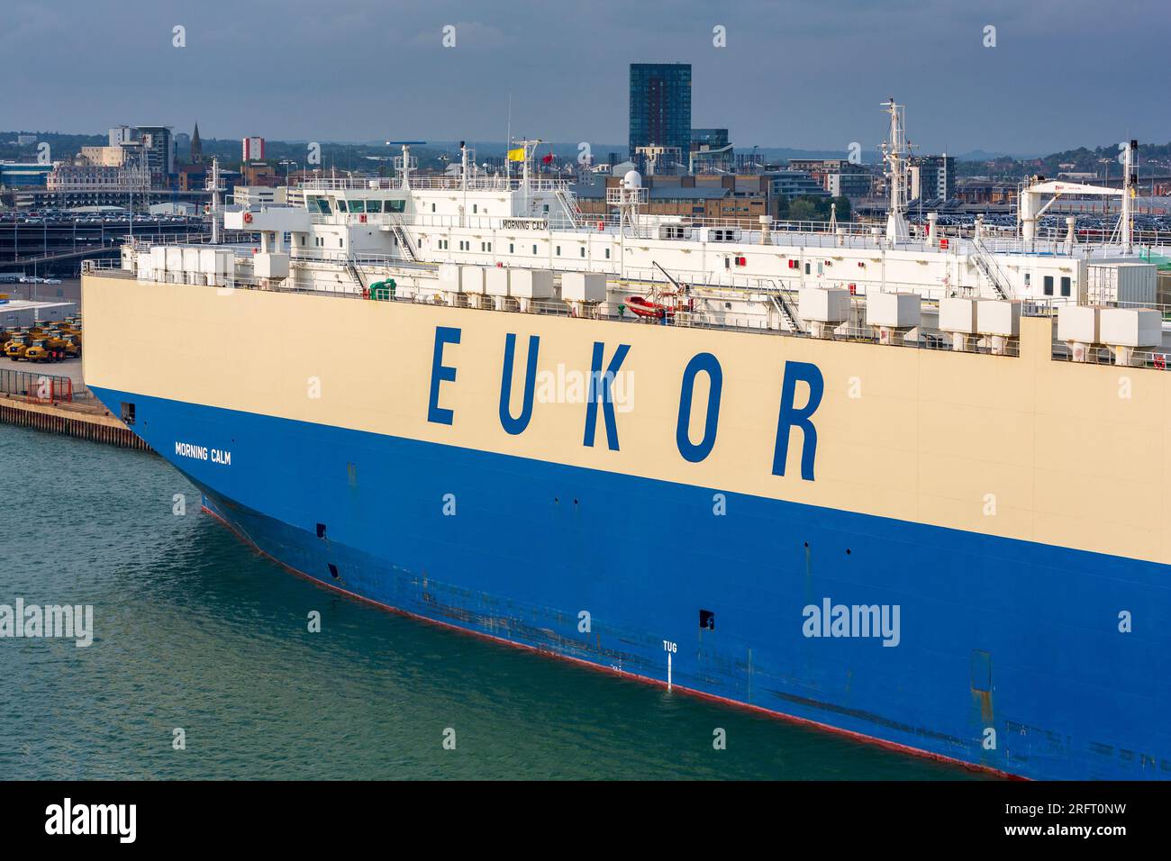 Car Carrier, Southampton docks, Hampshire, Angleterre, Royaume-Uni Banque D'Images