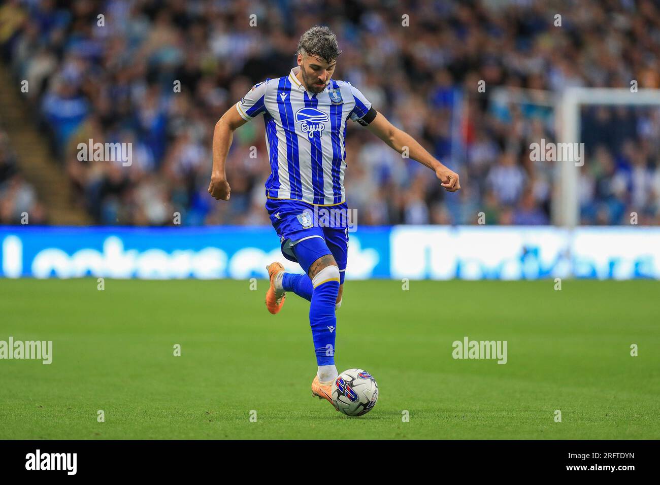 Sheffield, Royaume-Uni. 04 août 2023. L'attaquant Callum Paterson (13) de Sheffield Wednesday lors du Sheffield Wednesday FC vs Southampton FC EFL Championship Material au Hillsborough Stadium, Sheffield, Royaume-Uni, le 4 août 2023 Credit : Every second Media/Alamy Live News Banque D'Images