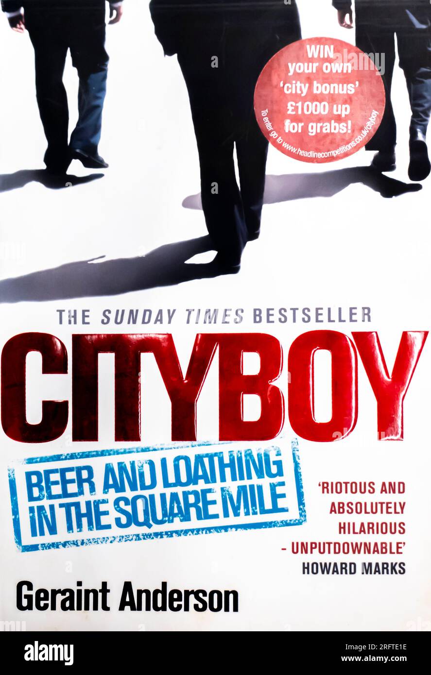 Cityboy : Beer and Loathing in the Square Mile Book de Geraint Anderson 2008 Banque D'Images