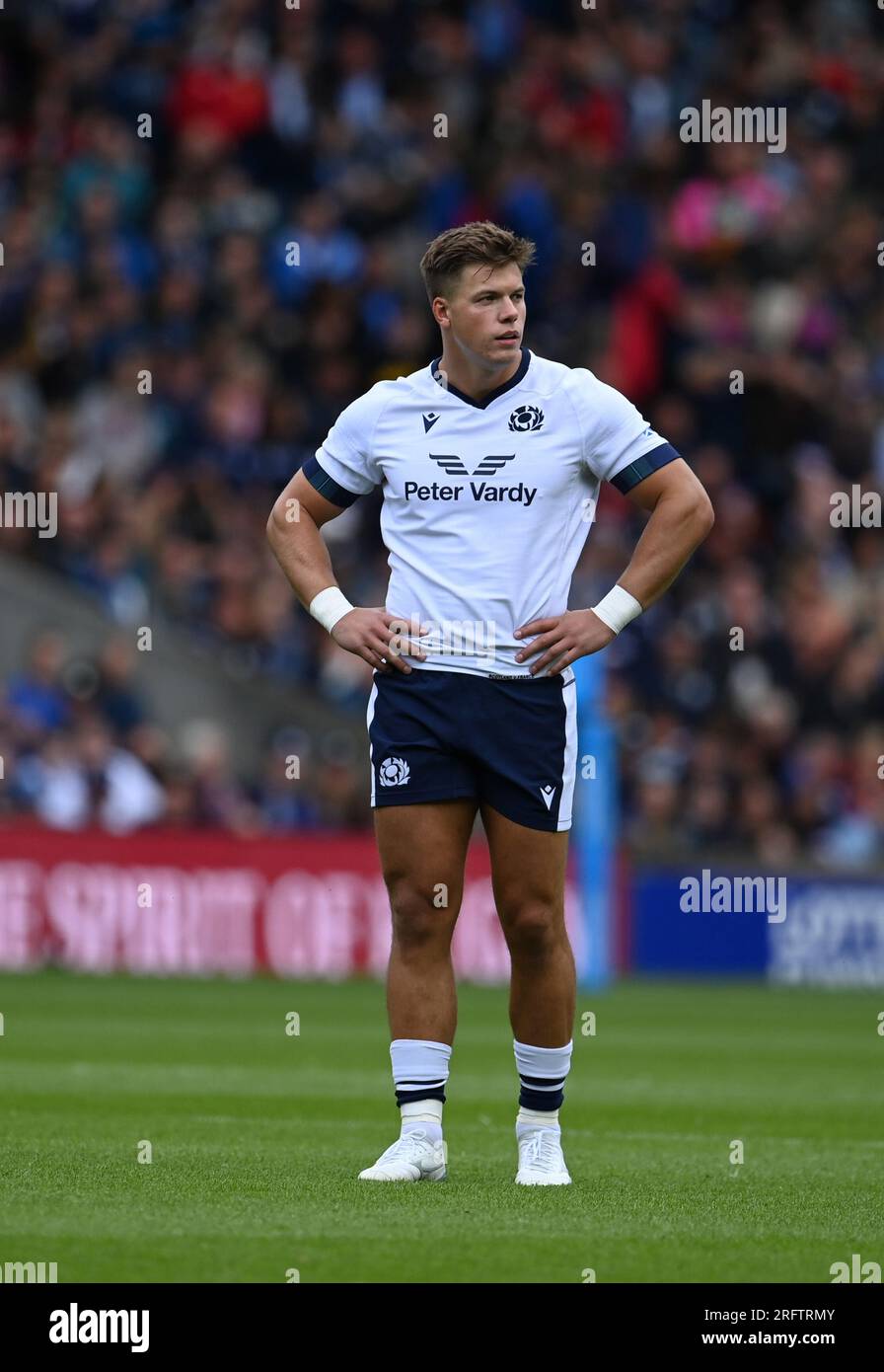 Scottish Gas Murrayfield.Édimbourg.Écosse, Royaume-Uni. 5 août 2023. Écosse v France. La célèbre Grouse Nations Series 2023. Scotlands Huw Jones crédit : eric mccowat/Alamy Live News Banque D'Images