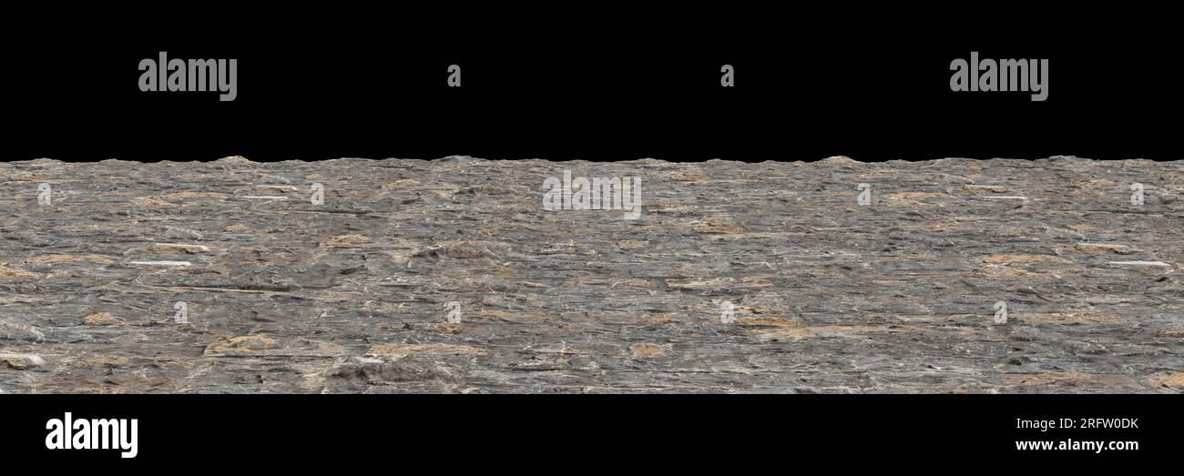 illustration 3d de la texture de surface de brique, vue en perspective du matériau de pavé Banque D'Images