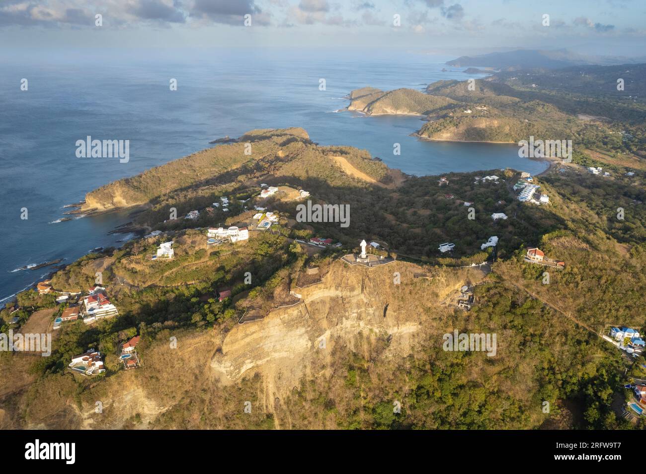 Côte de l'océan Pacifique au Nicaragua San Juan Del sur vue aérienne Banque D'Images