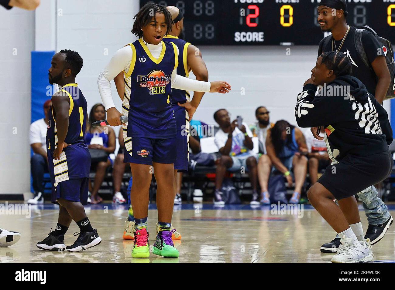 August 5, 2023, Wilmington, DE, United States of America: Actor YOUNG DYLAN (4) (DYLAN GILMER) participated in The 19th annual Duffy's Hope Celebrity Basketball Game Saturday, August 05, 2023, at Chase Fieldhouse, in Wilmington, DEL. ..Proceeds benefit The Non-Profit Organization Duffy's Hope Youth Programming. (Cal Sport Media via AP Images) Banque D'Images