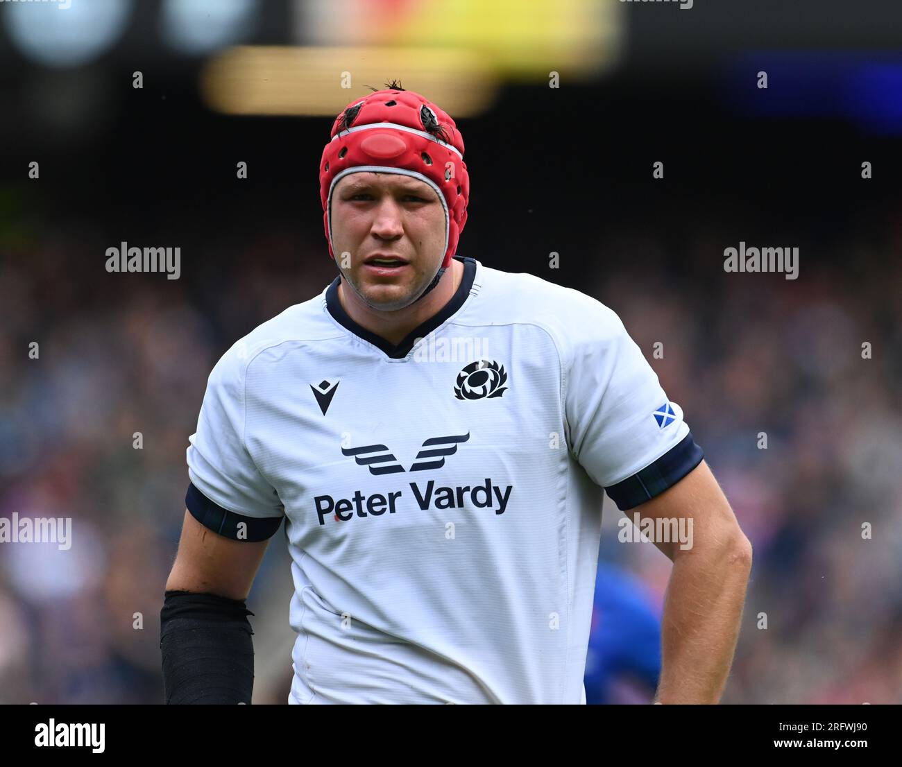 Scottish Gas Murrayfield.Édimbourg.Écosse, Royaume-Uni. 5 août 2023. Écosse v France. La célèbre Grouse Nations Series 2023. Scotlands Grant Gilchrist crédit : eric mccowat/Alamy Live News Banque D'Images