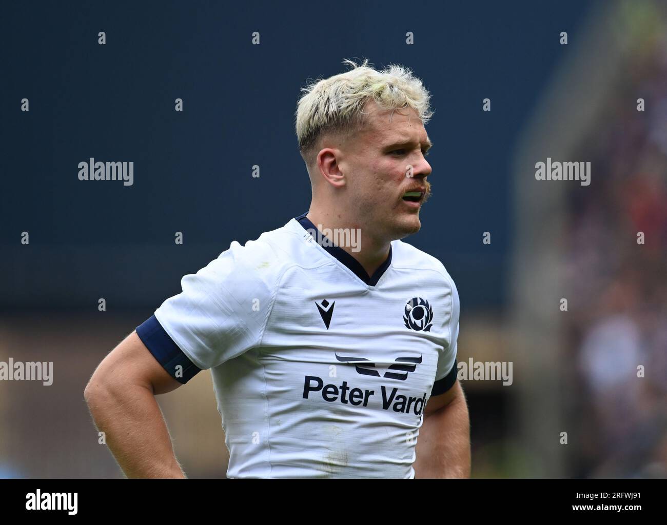 Scottish Gas Murrayfield.Édimbourg.Écosse, Royaume-Uni. 5 août 2023. Écosse v France. La célèbre Grouse Nations Series 2023. Scotlands Darcy Graham crédit : eric mccowat/Alamy Live News Banque D'Images