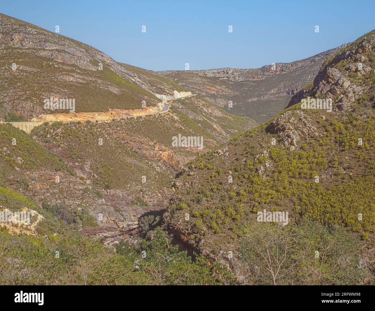 Le col de Tradouw (col des femmes dans l'ancienne langue khoi) rejoint les villes de Barrydale et Swellendam dans la province du Cap occidental en Afrique du Sud. Banque D'Images