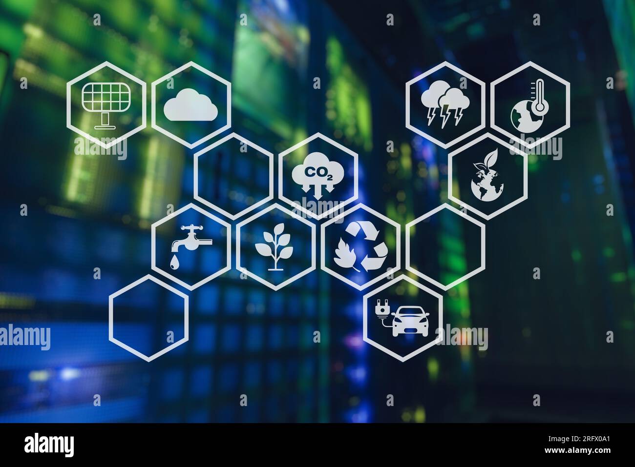 Concept de gestion des écosystèmes. Le processus complexe de planification, d'organisation et de contrôle des ressources pour répondre aux besoins des clients. Le débit efficace. Banque D'Images