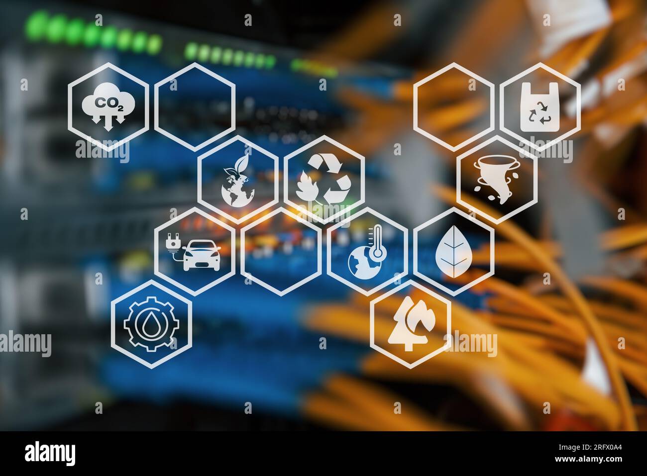 Concept de gestion des écosystèmes. Le processus complexe de planification, d'organisation et de contrôle des ressources pour répondre aux besoins des clients. Le débit efficace. Banque D'Images