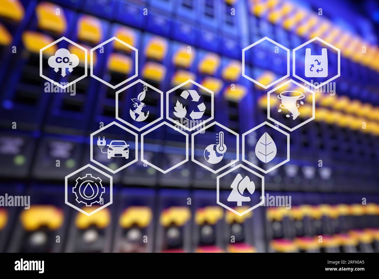 Concept de gestion des écosystèmes. Le processus complexe de planification, d'organisation et de contrôle des ressources pour répondre aux besoins des clients. Le débit efficace. Banque D'Images
