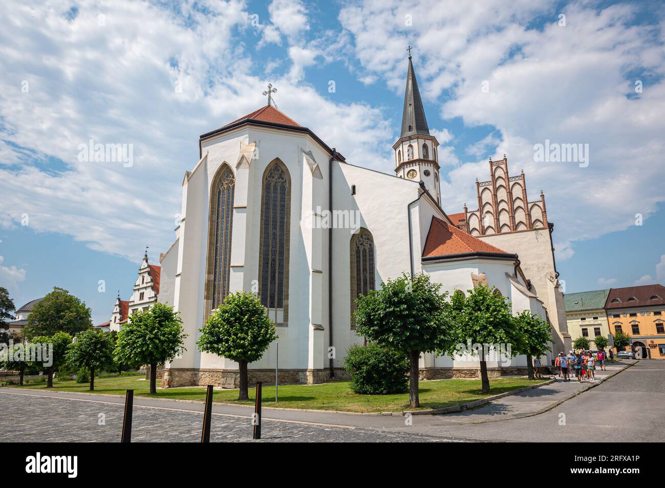 Basilique de Saint James dans la ville historique de Levoča. Banque D'Images
