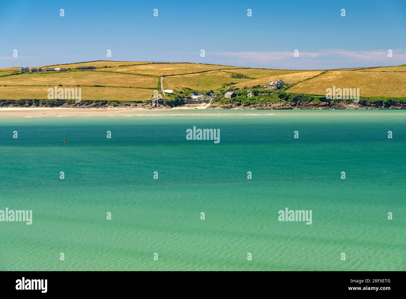 Die Daymer Bay und Hawker's Cove, Padstow, Cornouailles, Angleterre, Großbritannien, Europa | Daymer Bay et Hawker's Cove, Padstow, Cornouailles, Angleterre, Uni Banque D'Images