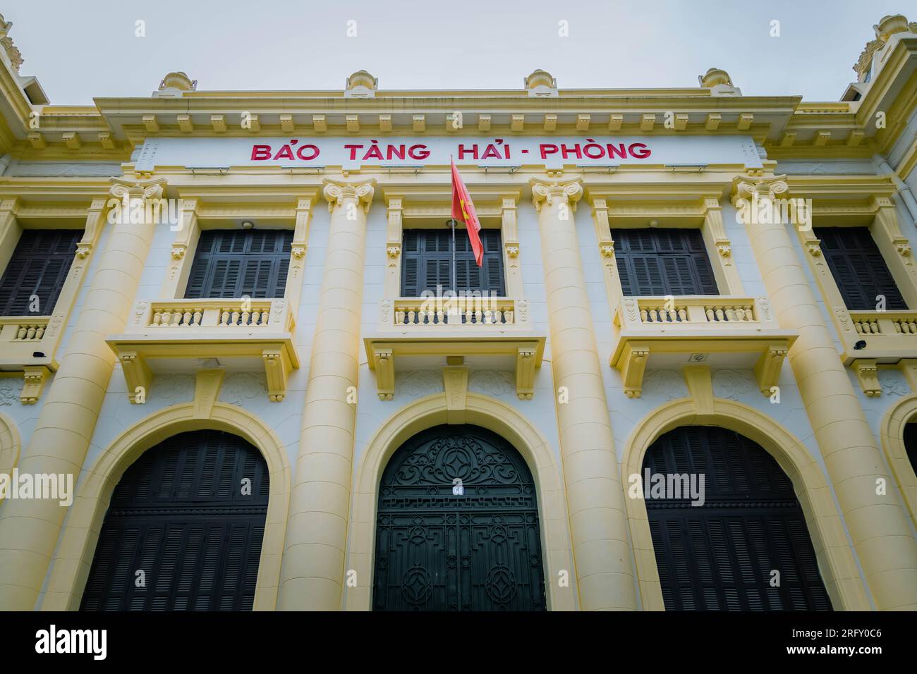 Vue extérieure de l'aéroport Cat Bi dans la ville de Hai Phong, Viet Nam. 26 juillet 2023. Banque D'Images