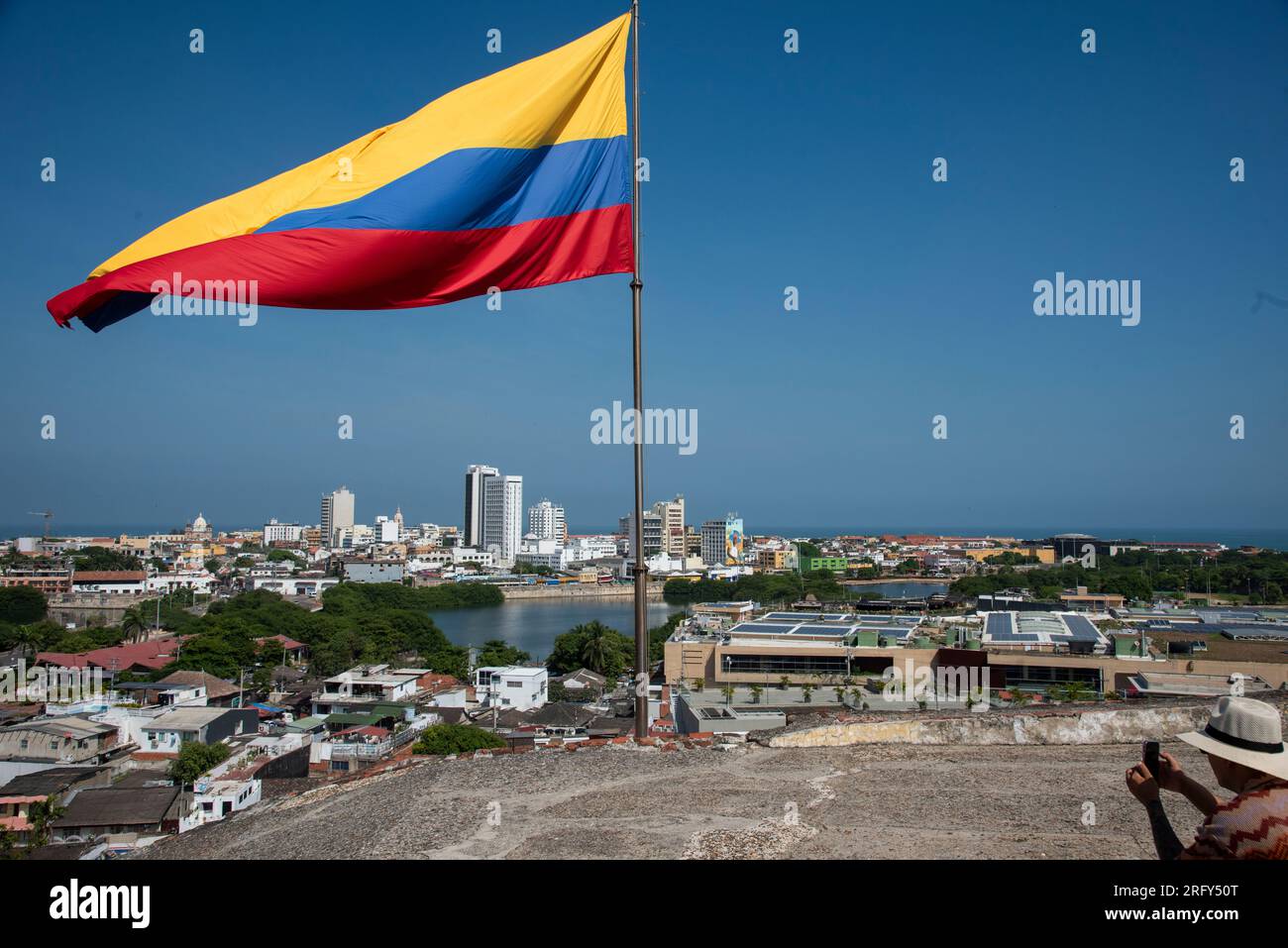 COLOMBIE CARTAGENA DE INDIAS 06-08-2023,Castillo San Felipe de Barajas - OL Banque D'Images