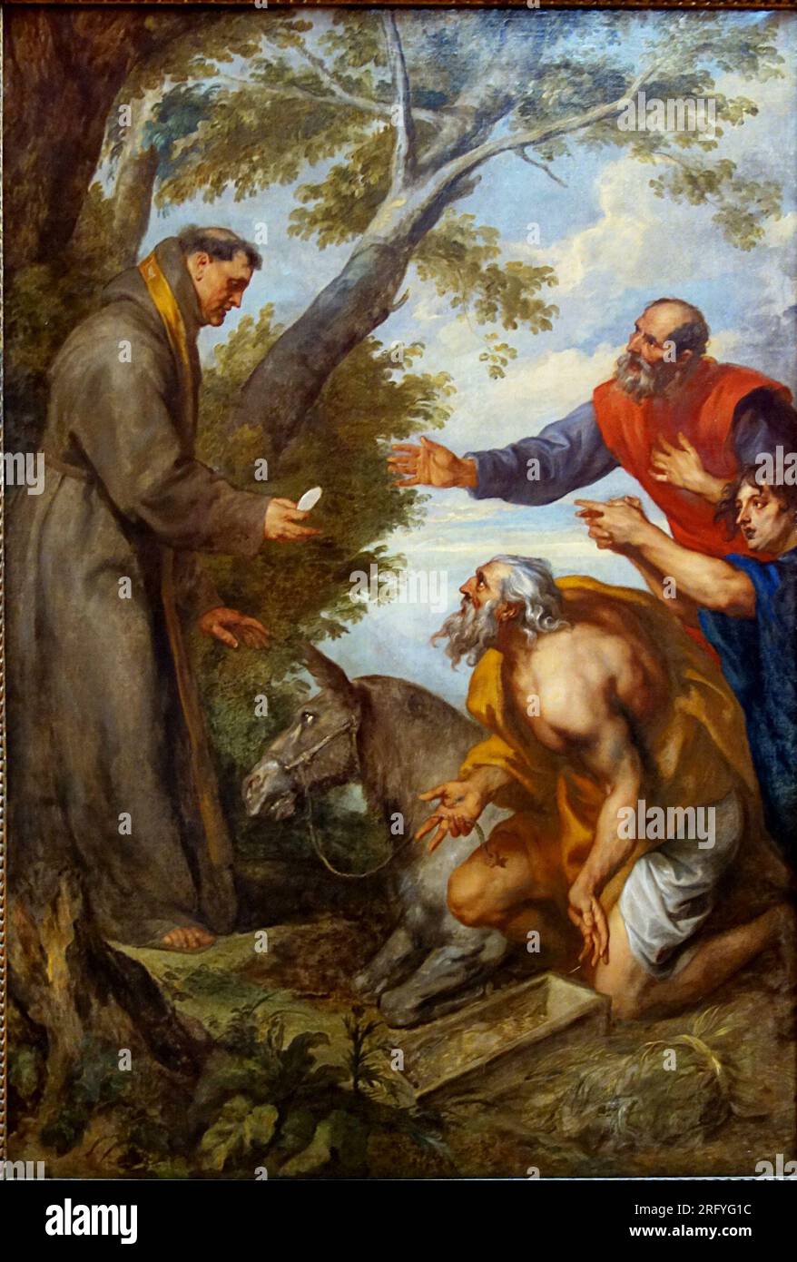 Le miracle de la mule entre environ 1627 et environ 1630 par Anthony van Dyck Banque D'Images